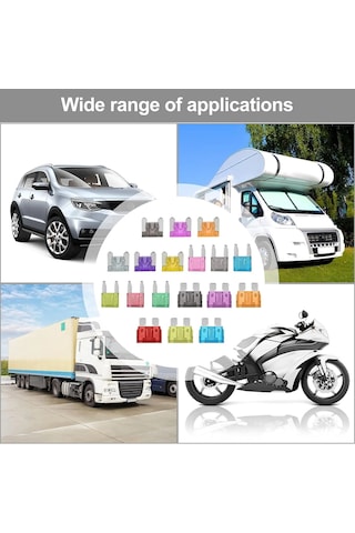 300 Parça Oto Sigorta Seti - Micro, Mini Ve Standart Boy Renkli Araç Sigortalar Diğer