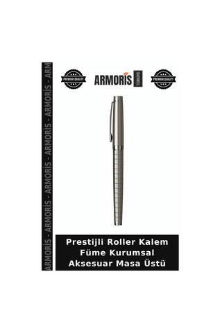 Prestijli Roller Kalem Füme Kurumsal Aksesuar Masa Üstü Çok Renkli