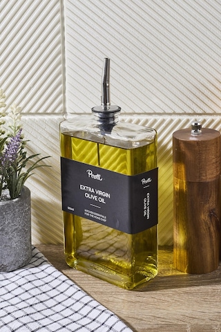 Molivet 500ml Silver Kapak Cam Yağdanlık-sosluk-sirkelik