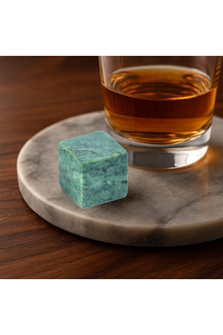 Perlotus Mermer Granit Viski Taşı 1 Adet Deneme Paketi Hediyelik Yedek Taş Yeşil