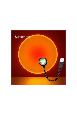 Bidebuvar Taşınabilir Usb Sunset Gün Batımı Ambiyans Işığı Lamba Diğer