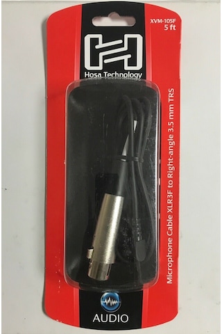 Hosa Xvm-105F Xlr (F) 3.5 Mm Trs (M) Stereo Mikrofon Kablosu 1.
