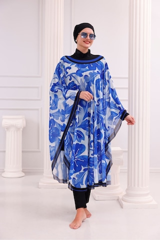 Tarzını Seç Kimono Pareo - Tesettür Pareo - Akdeniz Model 240x135 Cm Çok Renkli