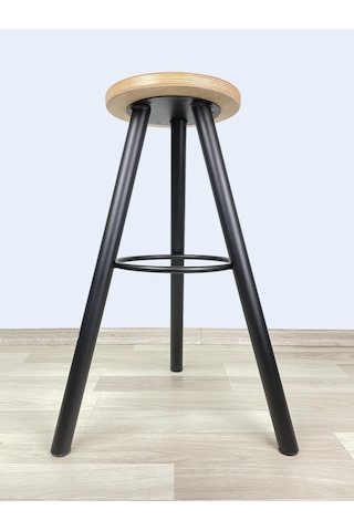 Banco Bar Sandalyesi, Bar Taburesi 72cm Ahşap Siyah