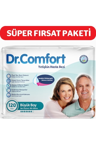 Dr. Comfort Yetişkin Bel Bağlamalı Hasta Bezi L 4 x 30'Lu