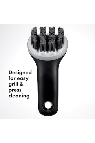Oxo 1312480 Good Grips Elektrikli Izgaralar Ve Sandviç Üreticileri İçin Izgara Fırçası, Siyah, 15 X 7,6 X 7,6 Cm Açık Gri