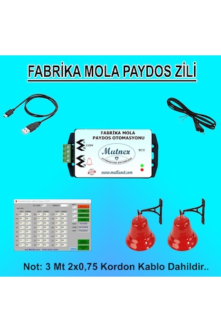 Fabrika Mola Zil Otomasyonu V5 2 Çan Destekli