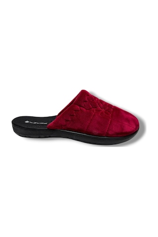 Focux 217-26 Papatya Desenli Kadın Ev Terlik 37-41 Bordo