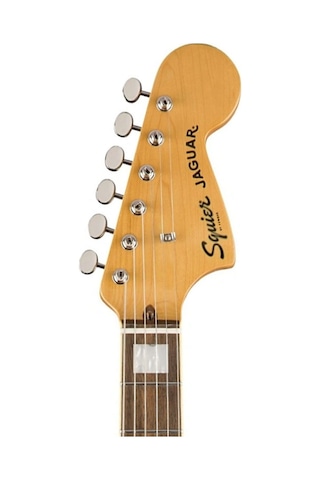 Squier 0374090500 Classic Vibe 70s Jaguar Elektro Gitar Orta Seviye Laurel Klavye, 3-color Sunburst, Vintage Karakterli Çalım