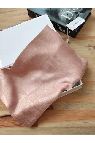 Miorel Scarfs Cd Desen Kaşmir İpek Şal Scarfs Cashmere Shawl Hijab Yeni Sezon Pembe