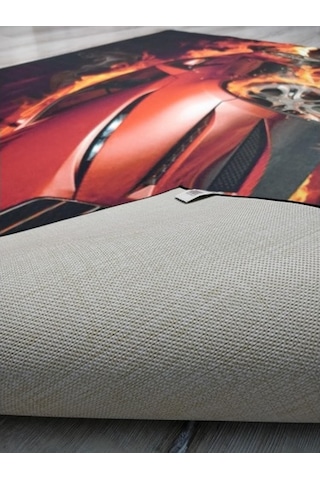 Foto Baskılı Halı Artist Halı Ateş 120X180 Cm Çok Renkli