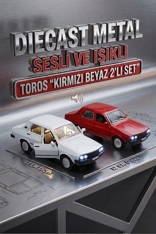 Alpmodel Çek Bırak Kırmızı Beyaz Renault Sesli Ve Işıklı 12 Cm Diecast Metal Model Oyuncak Araba 2'li Set Alpmodel Çek Bırak Kırmızı Beyaz Renault Sesli Ve Işıklı 12 Cm Diecast Metal Model Oyuncak Araba 2'li Set