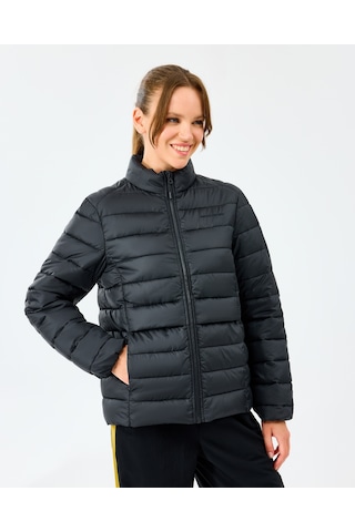Skechers W Essential Outerwear Padded Jacket Kadın Siyah Mont S231240-3817 Siyah