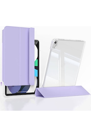 Apple     Uyumlu iPad Air 11 2025 M3 Kılıf Magnetik Ayrılabilen Airbagli Zore Sliding Tablet Kılıfı Kapaklı Kılıf