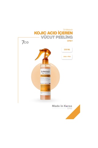 Kojik Asit İçerikli Vücut Peeling Spreyi Batık Ve Kararma Karşıtı Bakım 200ml