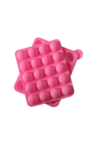 Pasta Ve Yuvarlak Lolipop Kalıpları İçin 20 Delikli Silikon Kalıplar Diğer