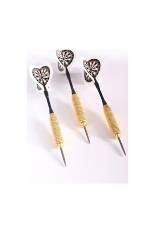 Delta Dart Oku 3'lü Set Çelik Uç + Pirinç Gövde+Renkli Kanat 22 G
