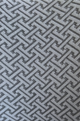 StarMall Jakarlı Kumaş İlmek Desen Oval Sandalye Kılıfı, Lastikli, Yıkanabilir, Esnek Sandalye Örtüsü 1 Adet Gri