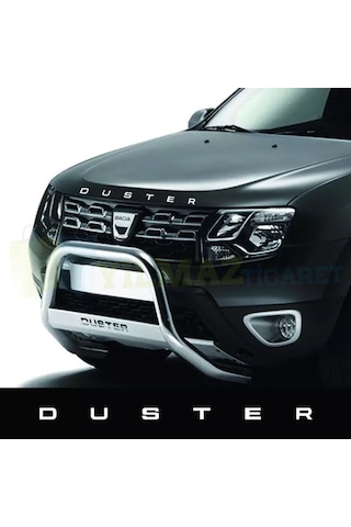 Dacia Duster Yazı Kaput Oto Sticker Yapıştırma Çıkartma Etiket 58 x 2 CM