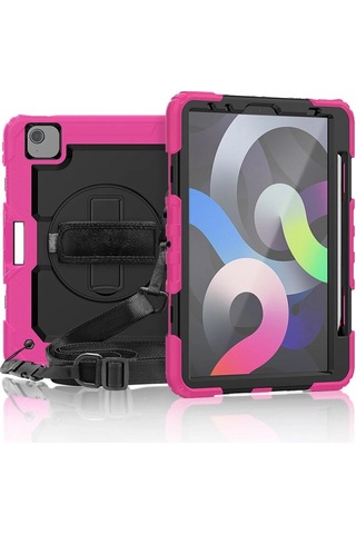 iPad Uyumlu Pro 11 2020 Kılıf Pars Tablet Kapak - Pembe - Yluh-855011