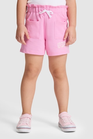 U.s. Polo Assn. Kız Çocuk Pembe Şort Örme 50325692-vr041