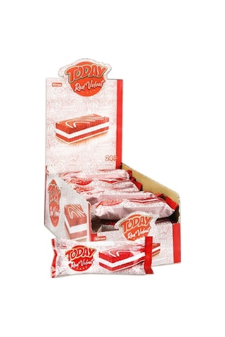 Today Red Velvet Kek 40 Gr. 24 Adet (1 Kutu)