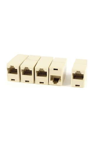 Adsl Cat5 Cat6 Rj45 Dişi-Dişi Ara Uzatma Fişi 25Adet