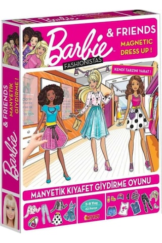Diytoy Barbie Dress Up Fashionistas Manyetik Kıyafet Giydirme Oyunu