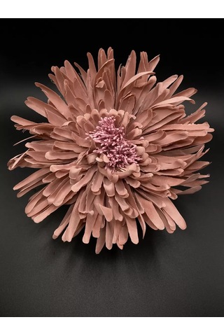 Amely Rid Kumaş Büyük Broş Toka "kore Pembesi Çiçeği" 196748677 Siyah