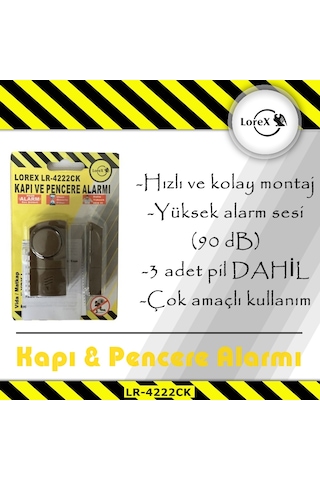 Lorex Lr-4222Ck Kablosuz Kapı Pencere Alarmı - Kahverengi