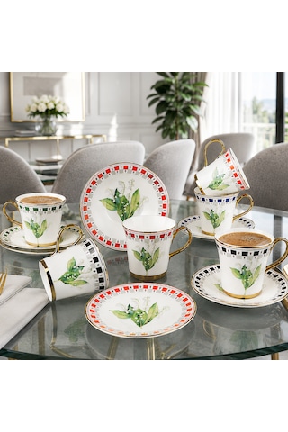 Rsy-276 6 Lı Fincan Takımı Nora Porselen
