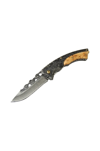 Chris Reeve Monarch 2530 Bk Kamp Çakı 20 CM - Desenli - Metal &Amp Çok Renkli