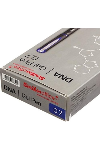 Office Dna Jel Tükenmez Kalem 12&apos Li Ambalaj Mavi 0.7 Mm 124-Pembe