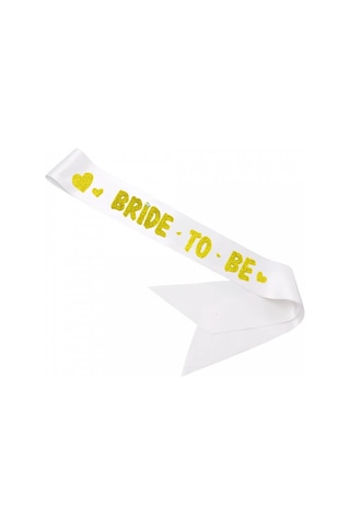 Bride To Be Kuşak. 160 Cm x 6 Cm - Altın
