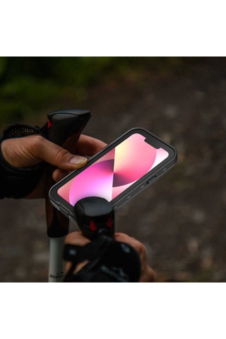 Goocamp Apple iPhone 13 Mini Uyumlu 1-1 Su Geçirmez Kılıf-siyah Siyah