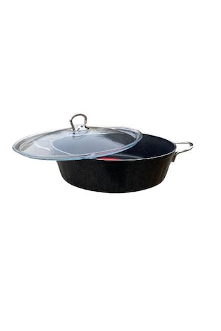 Fms Basık 24 Cm Granit Tencere Gri