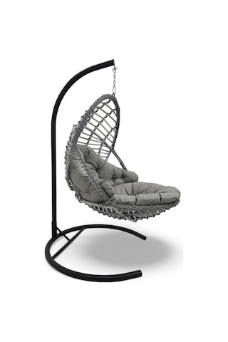 Wellagarden Apemia Rattan Gri Salıncak