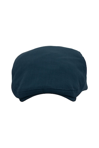 Şapkadan Lacivert Kasket Pamuklu London Flat Cap Şapka 45645dr56671