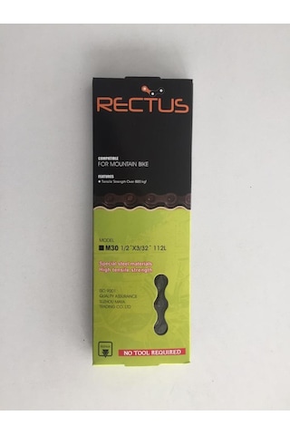 Kopmayan Vitesli Bisiklet Zinciri 112l Rectus Gri