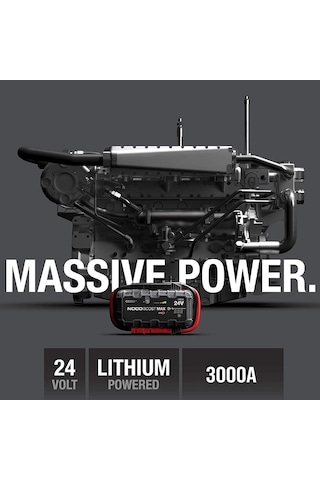 Noco Genius GB251 24 V 3000 A Ultrasafe Lityum Akü Takviye + Powerbank + Led Lamba