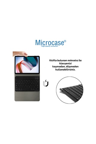 Xiaomi Uyumlu Redmi Pad 10.61 inch Bluetooth Klavyeli Standlı Kılıf BKK1