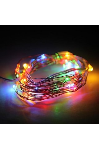 3Mt Karışık Renkli Pilli Peri Led Dekoratif Tel Led Işık
