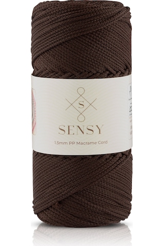 1.5 Mm - 100 Gr Polyester Makrome Ipi Kahverengi 150 M Polyester Makrome Ip Supla Ip Ve Çanta Ipi