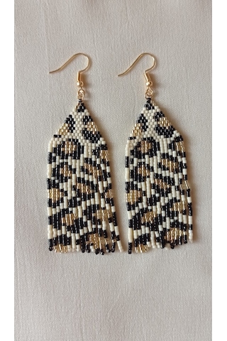 Harmeljewelry Leopar Küpe Çok Renkli