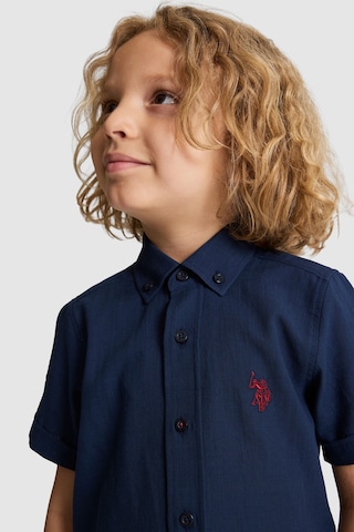 U.S. Polo Assn. Erkek Çocuk Lacivert Gömlek Kısa Kollu 50326122-vr033