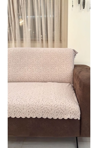 Çita Koltuk Örtüsü Lüks Keçeli Alt Kumaş Kaymaz Koltuk Örtüsü 175x220 Oturma Yeri Ve Sırtını Kapatır Taş