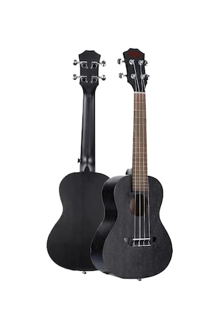 Midex SPA-235BK Maun Ağacı Yüksek Kaliteli Soprano Ukulele Seti Siyah
