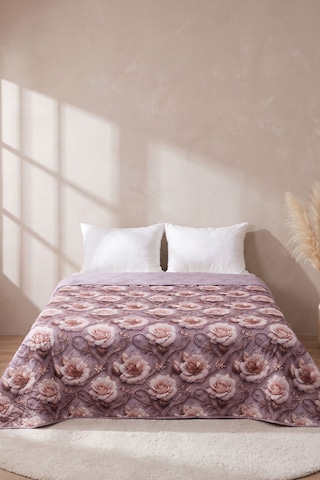 Bahar Renkleri 5d Çok Amaçlı Tek Kişilik Baskılı Pike & Yatak Örtüsü 160x220 Cm Çok Renkli