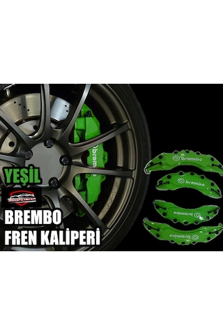 Peugeot Yeşil Brembo 4'lü Kaliper Seti Kabartmalı
