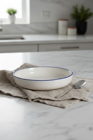 6'lı Toledo Kase 17cm Rim Lacivert Rinart Krem